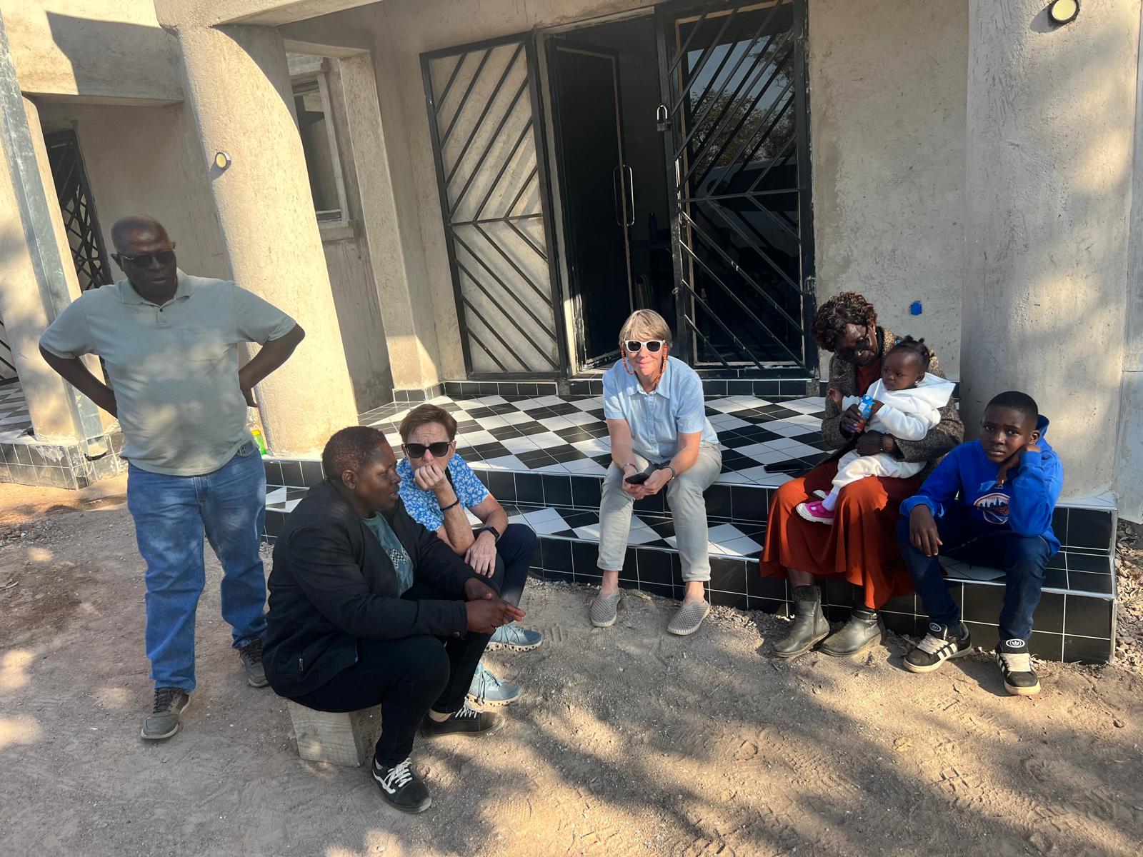 Family and friends gathered at Farai Circle